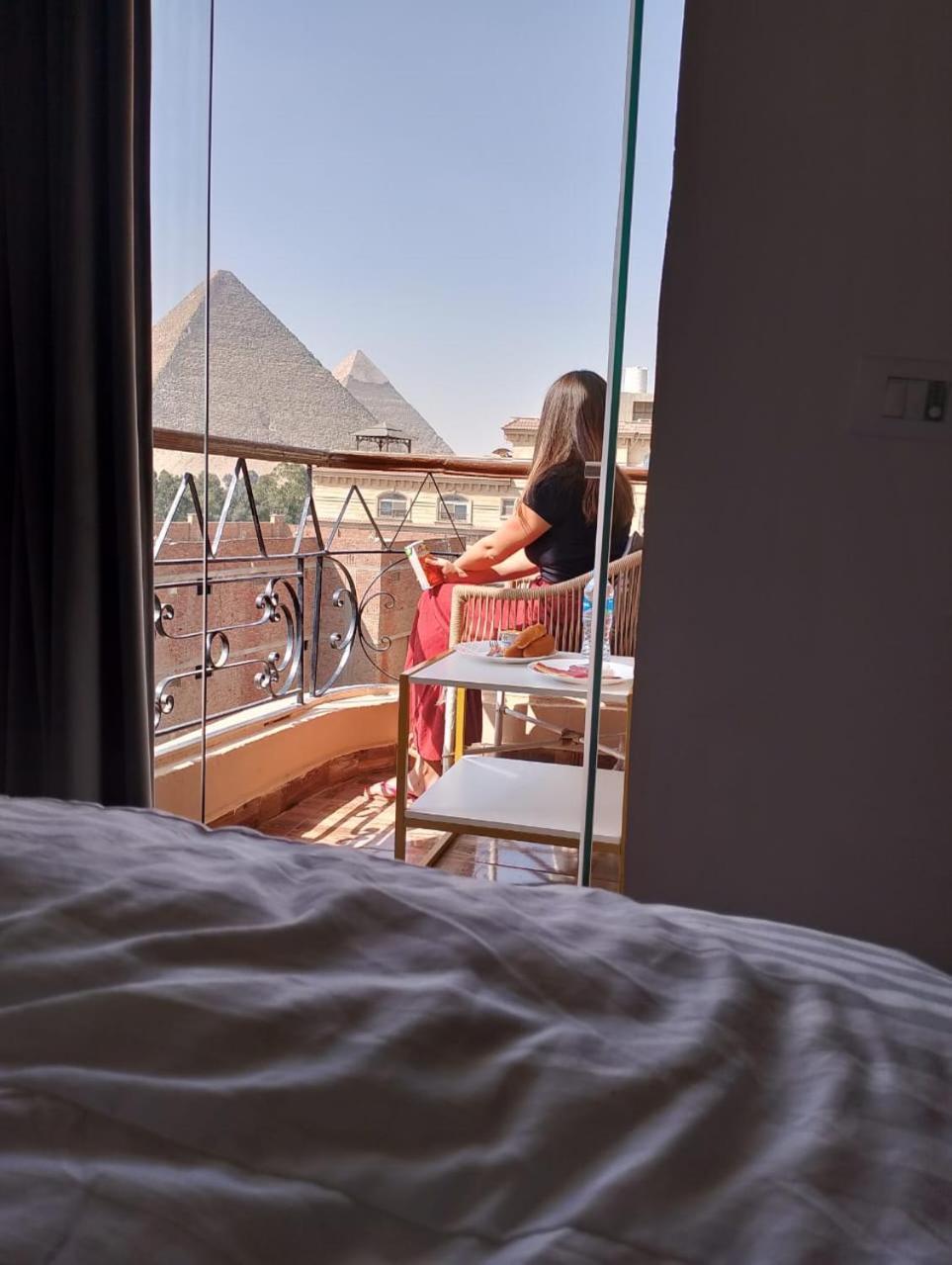Hotel Oh Pyramids View à Kafret el-Gabal Extérieur photo